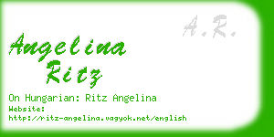 angelina ritz business card